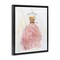 Stupell Industries Elegant & Sophisticated Pink Gown Floating Frame Design By Sally Swatland